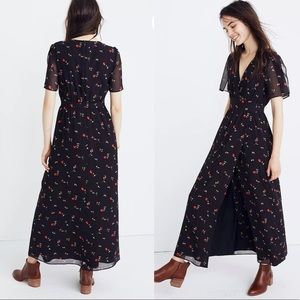 Madewell Tulip-Sleeve Maxi Dress Sweet Blossoms
